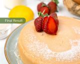 Foto langkah ke 3 dari resep Sakura Steamed Cheese Cake.
