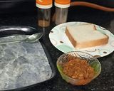 A picture of step 1 of Amritsari paneer chole sandwich.
