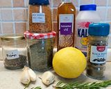 A picture of step 1 of Lemon-Garlic Marinated Chicken Chops C&G.