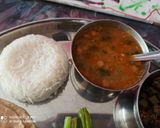 A picture of step 17 of Gujarati thali.