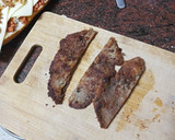 Foto del paso 2 de la receta: Bocadillo de bistec empanado, queso y salsa boloñesa