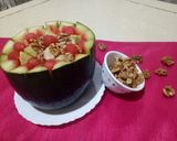 A picture of step 5 of Walnut Ambrosia Salad.