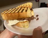 A picture of step 2 of Texas Toast Philly Cheese Steak Sandwich.