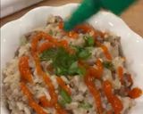 A picture of step 4 of Beef Rice Bowl with Rice Cooker.