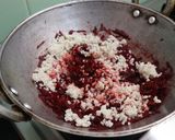 A picture of step 4 of Millet beet kheer millet beetroot payasa.