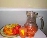 A picture of step 1 of Mango and water melon smoothie.