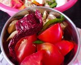 A picture of step 3 of Mix Veg Kolhapuri.