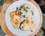 Foto del paso 15 de la receta: Relleno de calabacín acompañado con arroz blanco
