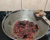 A picture of step 5 of Lauki red amaranth dry sabzi.