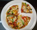 A picture of step 7 of Pizza without ovenstory.