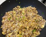 A picture of step 3 of Beef and Egg Fried Rice.