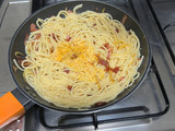 Pasta Carbonara con Huevo