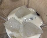 A picture of step 3 of Milo Banana shake.