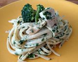 Foto del paso 7 de la receta: Tallarines con pollo a lo verde