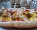 عکس مرحله 2 از دستور ساندویچ نیمروبا نون باگت
