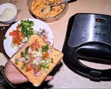 A picture of step 2 of Tandoori sandwich.