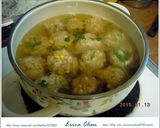 年菜預演~~金玉翠綠肉丸燉，很簡單的食譜步驟2照片