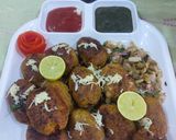 A picture of step 6 of Gola kabab.
