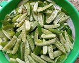 A picture of step 1 of Ivy Gourd and Potato Dry Subji.