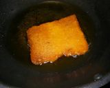 A picture of step 5 of Bread ki mithai.