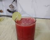 A picture of step 4 of Watermelon Sattu Drink.