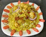 A picture of step 9 of Vegetables Biryani.