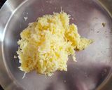 A picture of step 1 of Aloo bhujia.