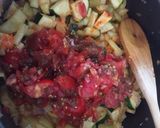 Cukkinis-kolbászos lecsó recept fázis 3 fotója