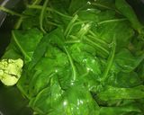 A picture of step 2 of Chicken in palak paste.