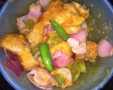 A picture of step 6 of Chinese Style Tomato Red Pepper Chicken.