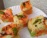 Tricolor healthy dhokla recipe step 6 photo