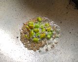 A picture of step 1 of Cabbage moong dal bhaji.