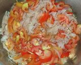A picture of step 4 of Bhindi masala.