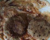 A picture of step 4 of Leftover rajma chawal taco 🌮.