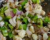 A picture of step 1 of Indo Chinese fried rice.
