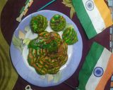 तिरंगा ढोकला (Tiranga Dhokla recipe in hindi) रेसिपी चरण 7 फोटो