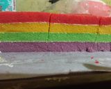 Foto langkah ke 8 dari resep Rainbow cake steam.