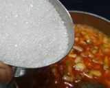 A picture of step 4 of Meethi Keri sabji (sweet raw mango curry).