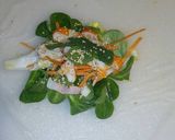 Foto del paso 3 de la receta Rollitos vietnamitas de ensalada con cangrejo