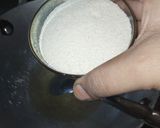 A picture of step 1 of Panchdhari ladoos.