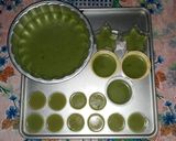 Foto langkah ke 8 dari resep Puding Santan Stroberi, Pandan, Coklat.