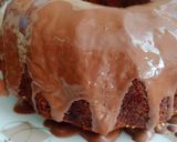 A picture of step 9 of Marble cake with chocolate icing.