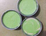 Foto langkah ke 5 dari resep Bolu Kukus Pandan Moist dan Simple.