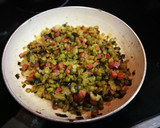 Foto del paso 2 de la receta: Tortilla de guisantes seco con chorizo