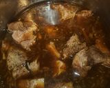 A picture of step 3 of Instant Pot shredded pork casserole.