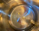 A picture of step 1 of French onion dip.