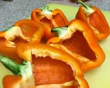 A picture of step 1 of Stuffed Bell Peppers with Tomato Sauce.