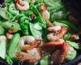 Hình bước làm 4 của món Tôm nõn xào thịt băm