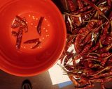A picture of step 1 of Homemade schezwan sauce.