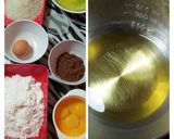 Foto langkah ke 1 dari resep Chiffon cake coklat.